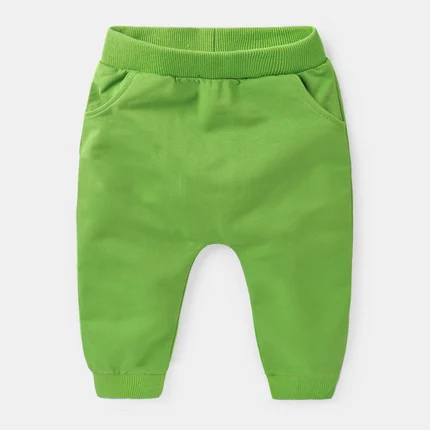 Штаны для мальчиков; детские брюки; весенне-осенняя одежда для детей; штаны-шаровары для маленьких мальчиков; распродажа г.; однотонные штаны для девочек - Цвет: green new