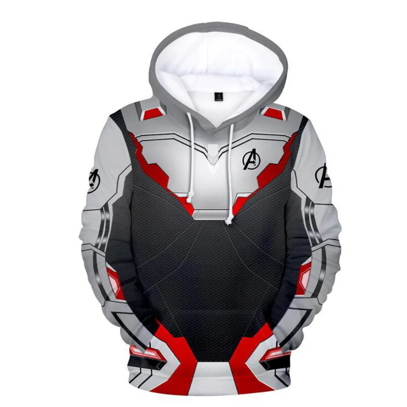 Avengers Endgame Quantum Realm Sweatshirt Jacket Advanced Tech Hoodie Cosplay Costumes 2019 new superhero Iron Man Hoodies suit