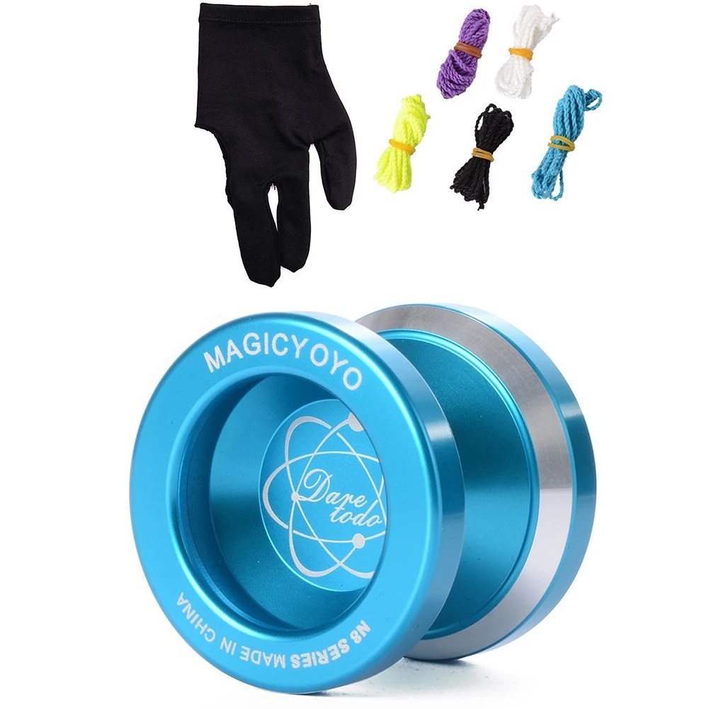 MAGICYOYO N8 алюминиевый сплав йо-йо несущая катушка+ 5 струн+ перчатка