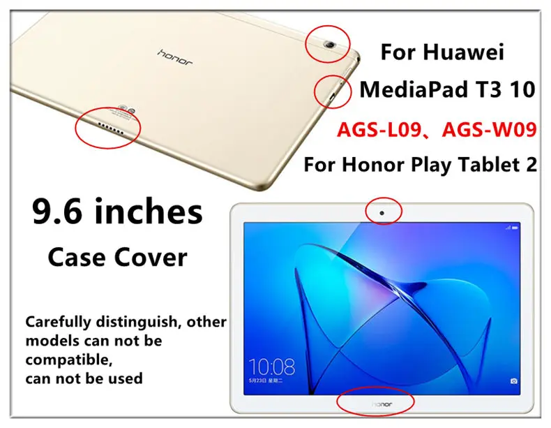 Для Huawei MediaPad T3 10 случай 2 в 1 прочная Броня TPU + PC САППУ для Honor Play Pad 2 AGS-W09 AGS-L09 AGS-L09 9.6 "Tablet покрытия