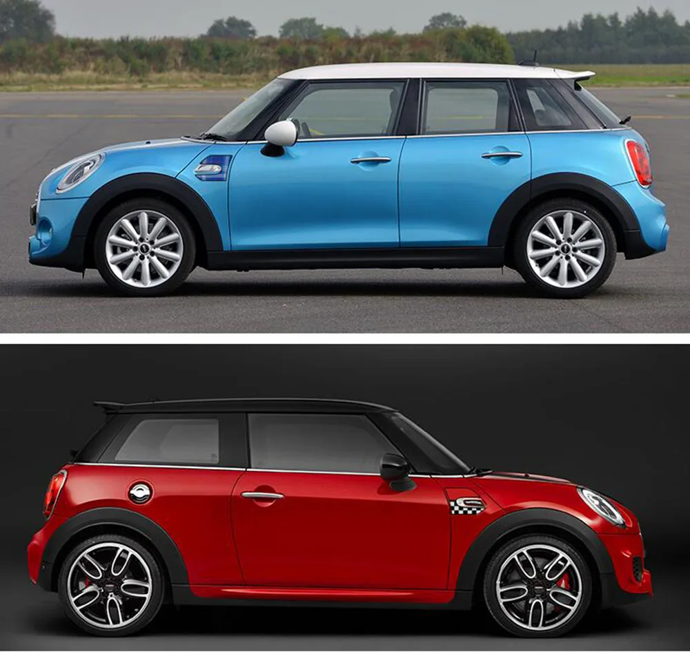 2 шт., наклейки на крыло автомобиля, боковые наклейки для Mini Cooper S One JCW F55 F56, автомобильные аксессуары для укладки