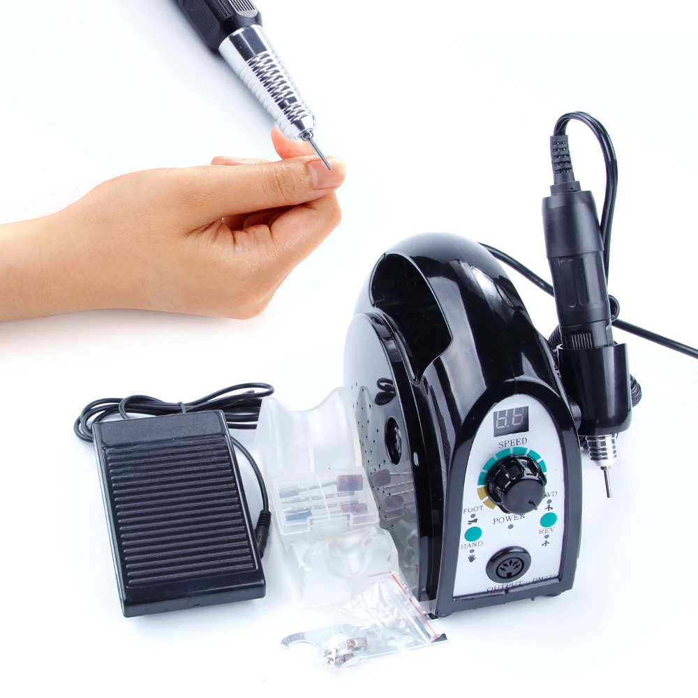 

Electric 35000RPM Apparatus for Manicure and Pedicure with LCD Screen Milling Cutters Gel Varnish Remover Grinder Drill Bits Set