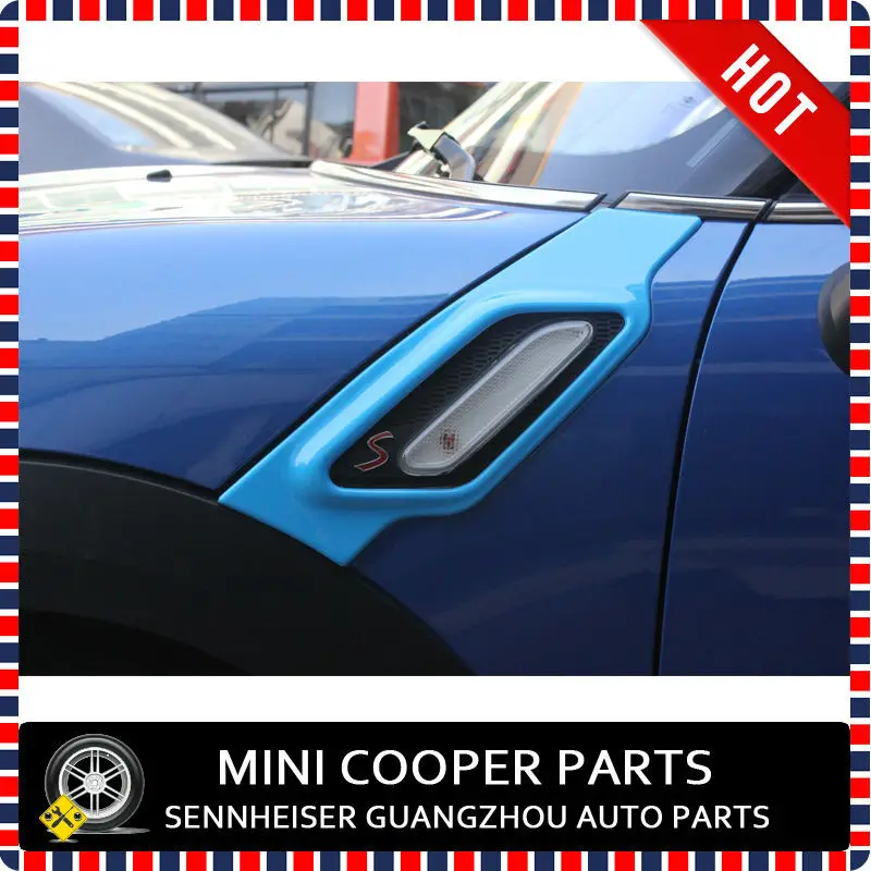 Фирменная Новинка ABS Материал с защитой от ультрафиолетового излучения, чистый голубой цвет Стиль стороне крышки лампы для R60 mini cooper Countryman S только(2 шт./компл