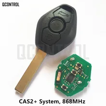 QCONTROL 3 أزرار مفتاح بعيد 868 ميجا هرتز ل BMW 3/5 سلسلة CAS2 نظام ID46 PCF7945 رقاقة HU92 شفرة
