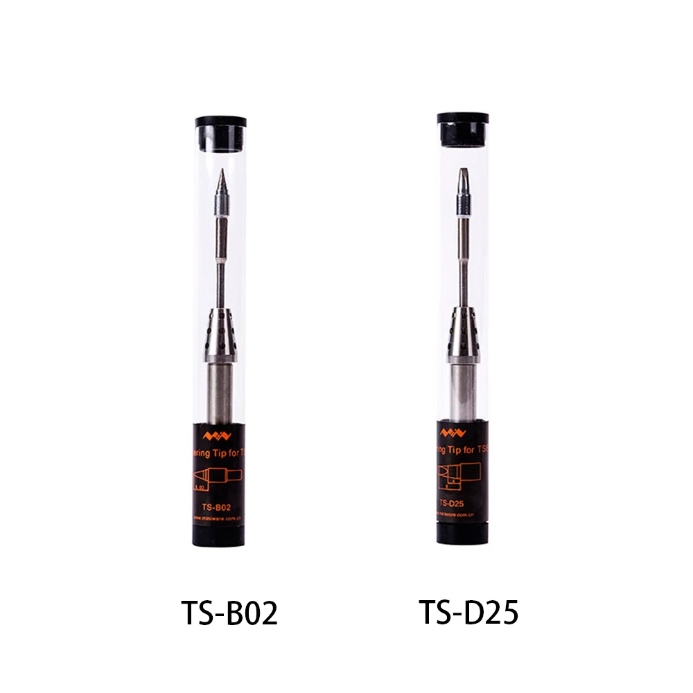 

TS80 Digital LCD Soldering Iron Tips Mini Original Replacement Welding TS-B02 TS-D25 Tip Soldering Iron Tips