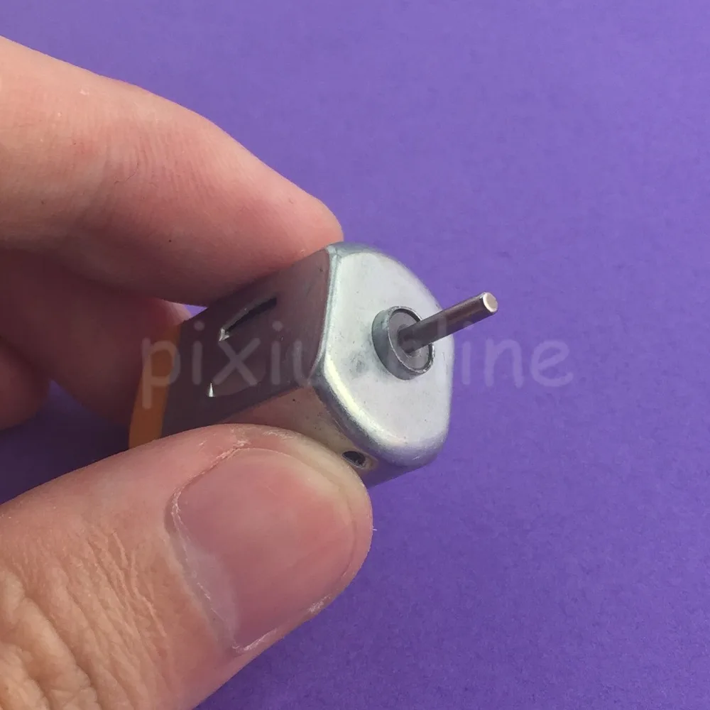 Двигатель постоянного тока J248Y Micro 130 с двойным выходом двигатель вала 3 В 15000