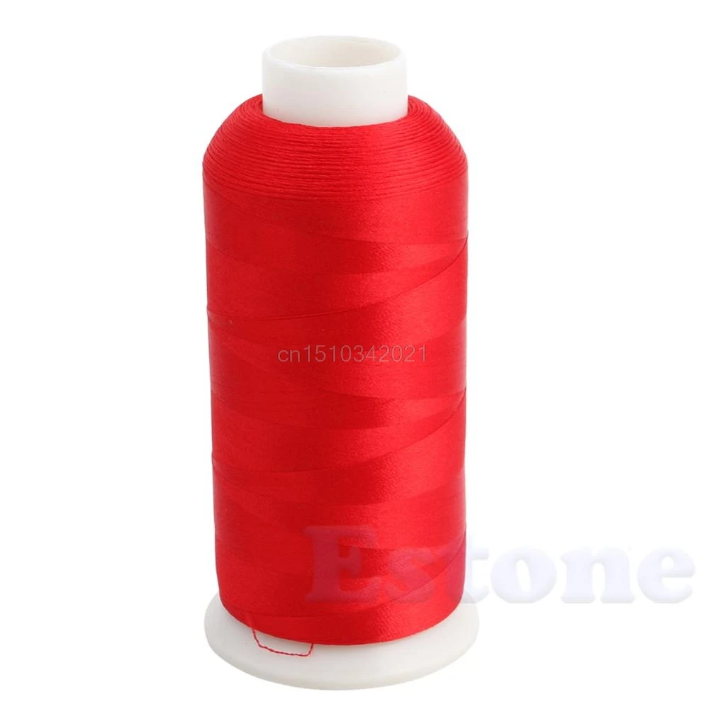 5000 м вышитая нить шишки бобины вышивка стеганая полиэфирная нить для швейной машины - Цвет: Красный
