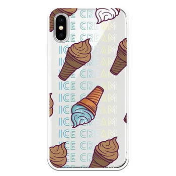 

Stand case costume drawing Icecream WP013 for Apple IPhone X/XS