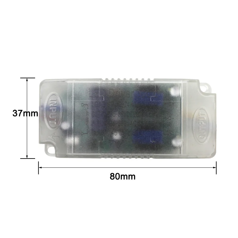 12 24Wx2 светодиодный Безопасность Пластик драйвер AC165 265V диск Питание