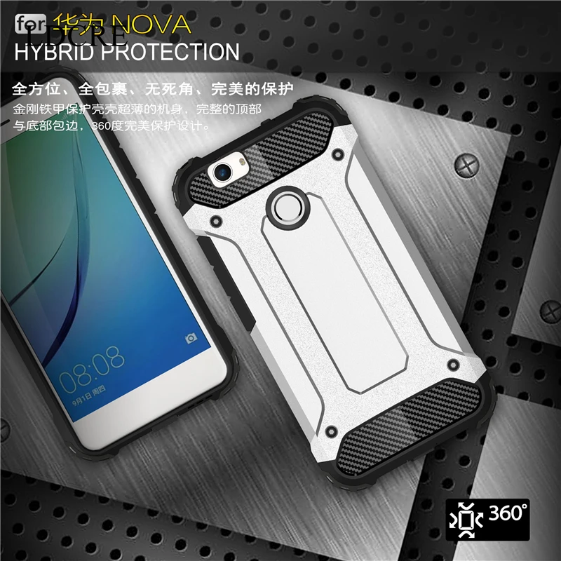 

For Huawei Nova Case Silicone Rubber Armor Hard Cover Case For Huawei Nova CAN-L11 Cover For Huawei NOVA Coque Phone Case LDCRE