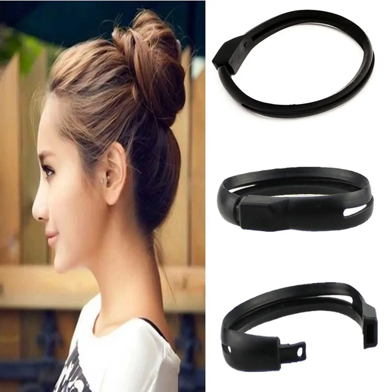 Women French Styling Hair Diy Tool Donut Bun Clip Twist Maker