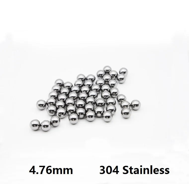

1KG/lot (about 2270pcs) Diameter 4.76mm 304 Stainless steel balls Dia 4.76 mm Bearing balls