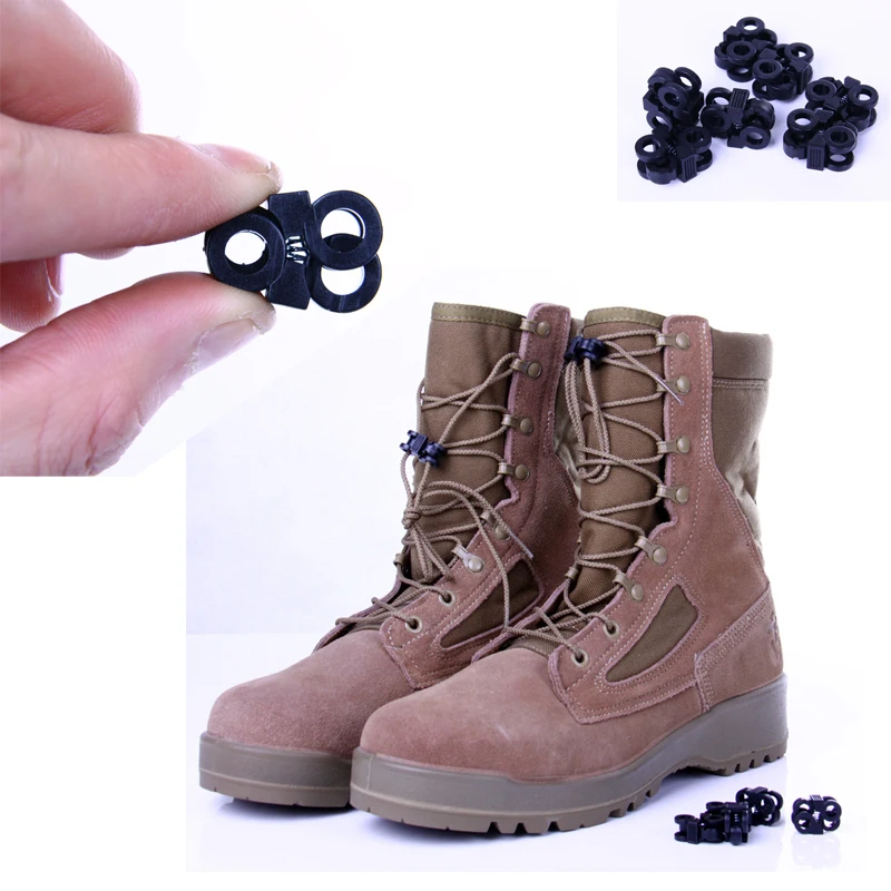 10X EDC Boot Shoelace Buckle Fixed Lace Cross Design Big Hole Outdoor Sport | Спорт и развлечения