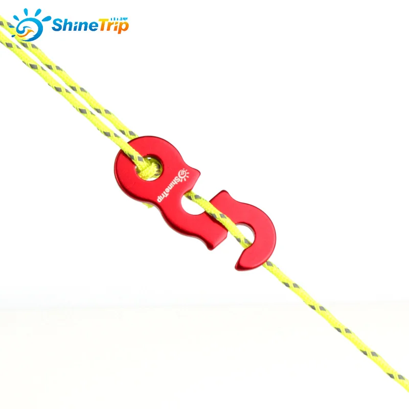Tihebeyan 5 Pcs Aluminum Guyline Cord Adjuster,Tent Buckle Hanger Hooks Tent Cord Fastener Buckle Tensioners for Camping Hiking Backpacking Outdoor Activities