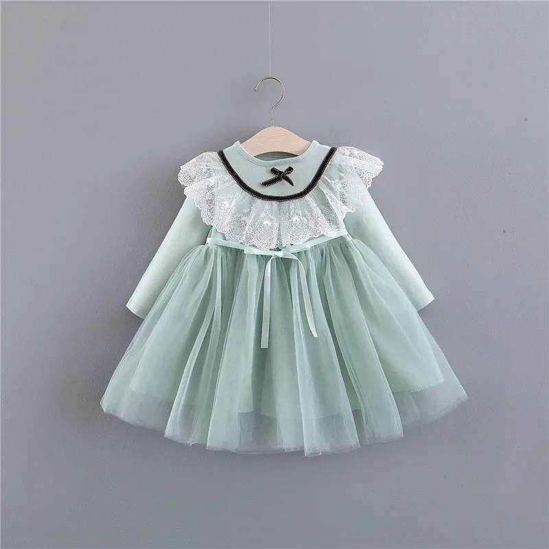 

Baby girls wedding dresses spring autumn infant fashion lace party dress for bebe girls infant birthday clothing outfit
