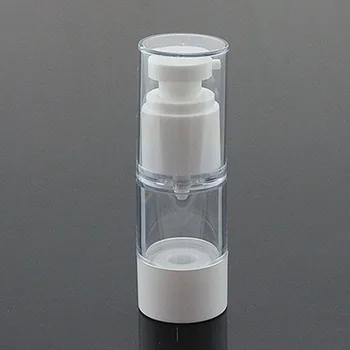 

(20pcs/lot)15ml empty airless pump ,vacuum pressure emulsion bottle with lotion pump on the travelling cosmetic packaging