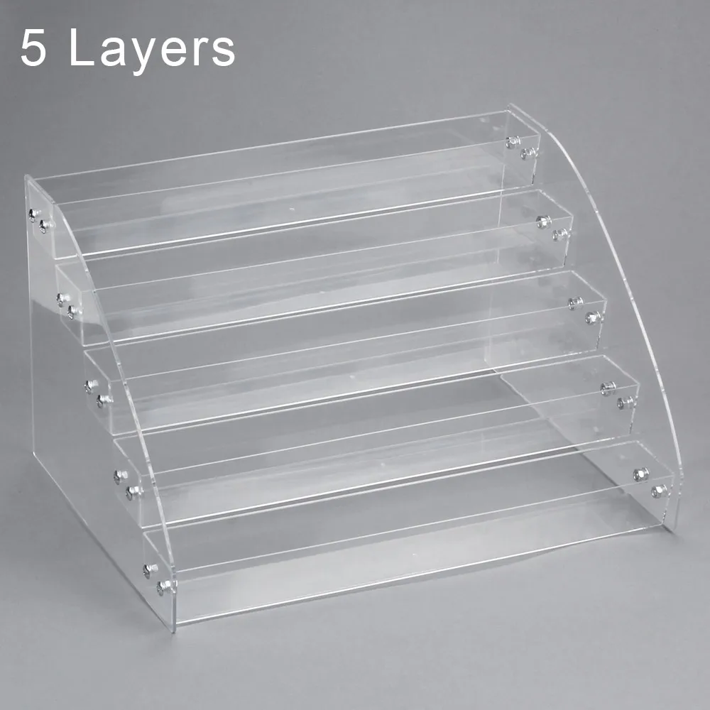 

1 To 7 Tier Nail Polish Organizer Nail Art Tools Manicure Stand Acrylic Display Holder Cosmetics Storage Rack Makeup Shelf Case
