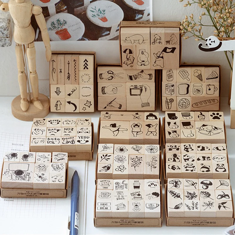 

Vintage little things series wood stamp DIY craft wooden rubber stamps for scrapbooking stationery scrapbooking standard stamp