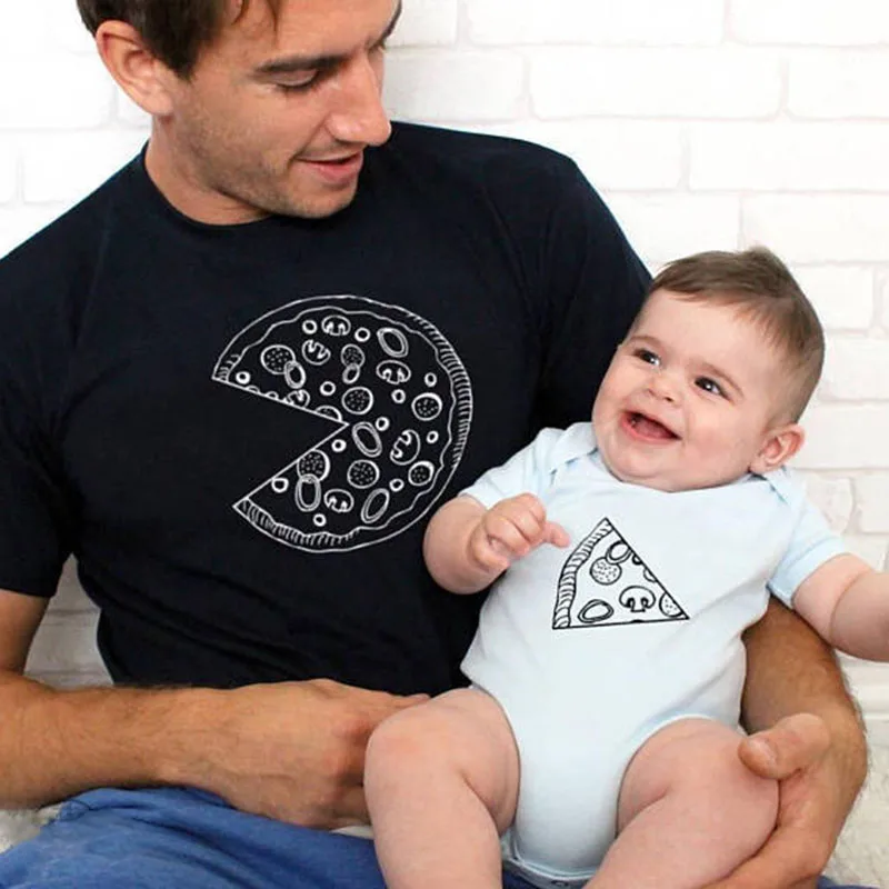 

Family Pizza Pajamas Set Warm Couple Shirt Kids Mommy Sleepwear Nightwear Mother Daughter Clothes Matching Family Outfits TShirt