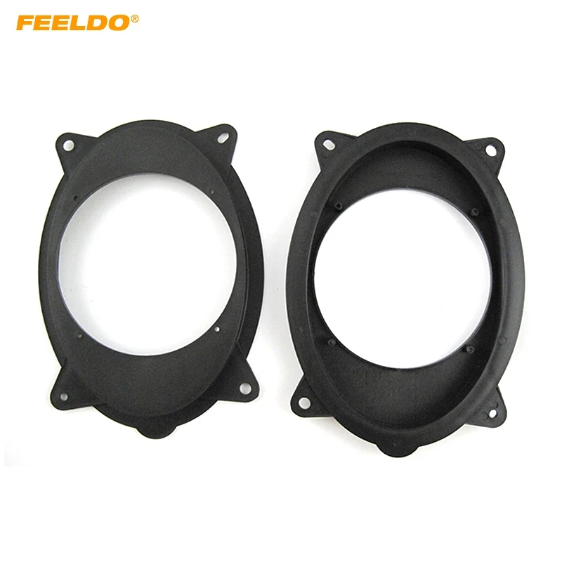 

FEELDO Car 6.5" Rear Speaker Spacer Mats for Toyota Camry Highlander Plates Bracket Change 6*9 To 6.5 Car Speaker Rings Mount