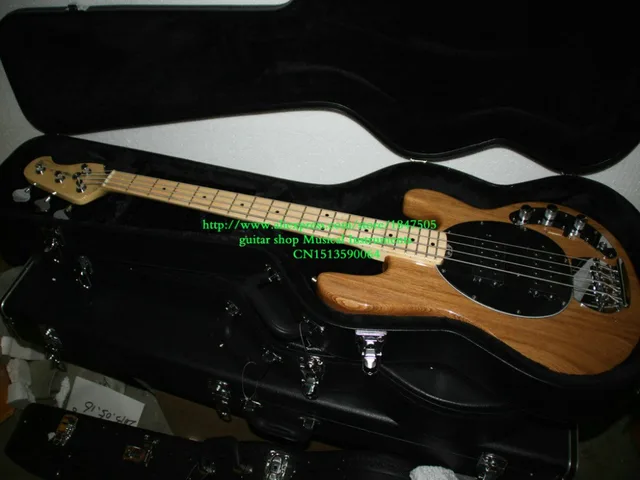 Cheap New Arrival   4 Strings Bass guitar with case Very Nice Natural Color Electric Bass Guitars