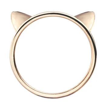 Kinitial 30Pcs Gold Silver Plated Cute Cat Kitty Ring for Women Fashion Jewelry Design Child Lovely Birthday Gifts Bijoux