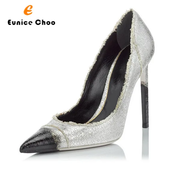

Eunice Choo Mix Colors Pointed Toe High Heels Women Pumps Bright Color Party Shoes Woman Fashion Design Slip On Wedding Pumps