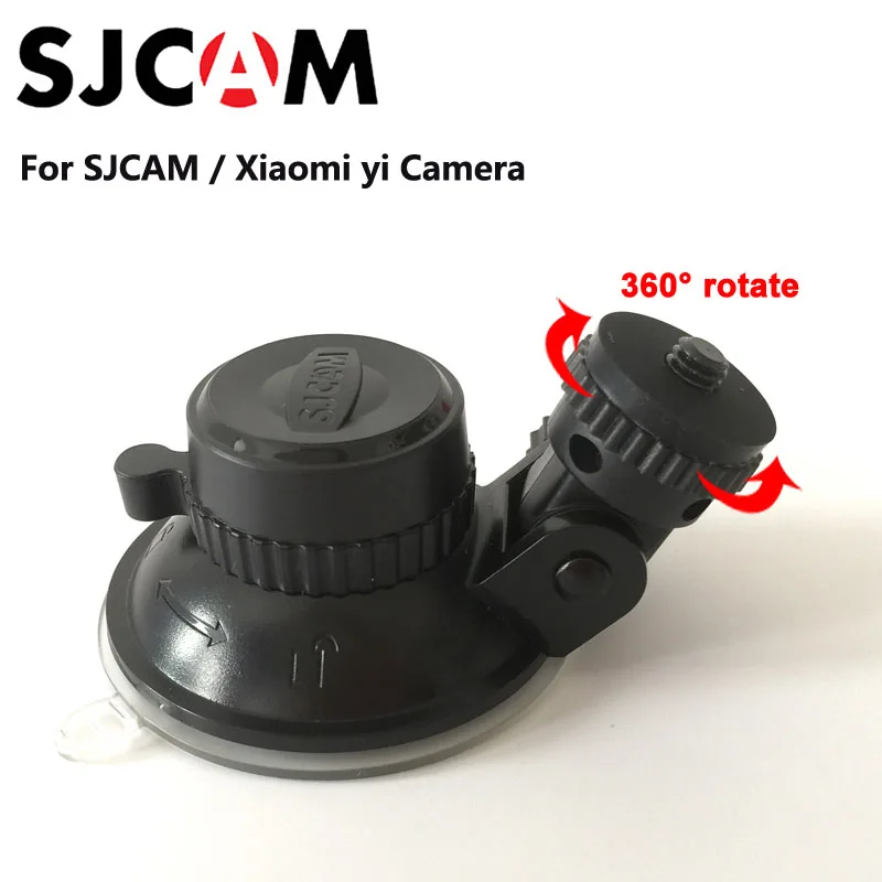 Buy Cheap Original SJCAM SJ4000 Accessories Car Sucker Holder Mount Suction Cup 360 Degree Rotate for Xiaomi yi SJ5000 M10 M20 SJ6 SJ7 H9