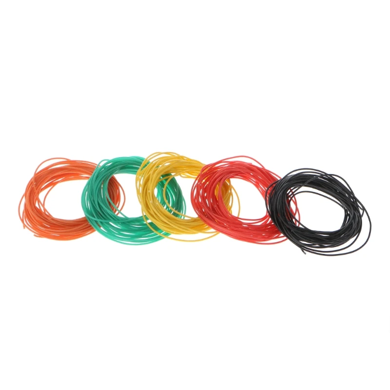

5M 28AWG Flexible Silicone Wire Soft Tinned Copper Cables For RC 5 Colors Selectable L15