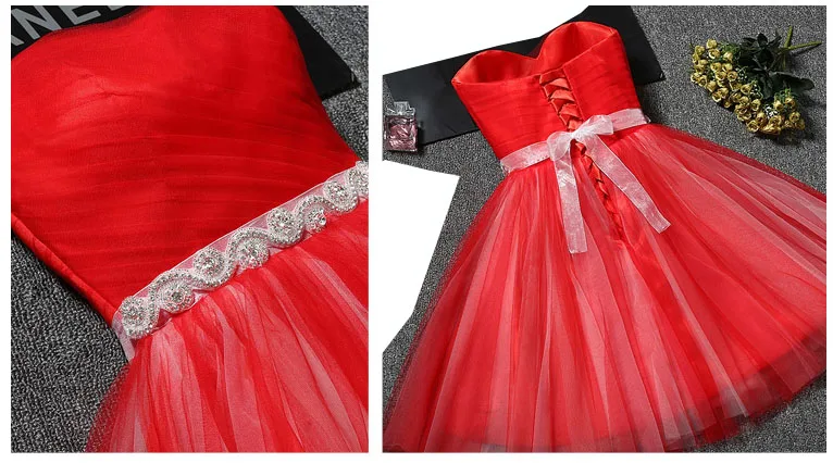 Robe mariage невесты Короткие платья серого цвета для подружек невесты без бретелек Милая платье бальное взрослых с открытыми плечами для