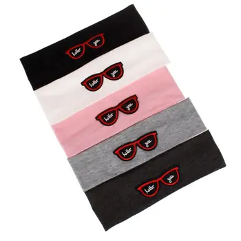 

2018 Fashion New Baby Girls Boys Infant Toddler Plain Stretch Cotton Glasses Headband Lovely Hair Band Accessories