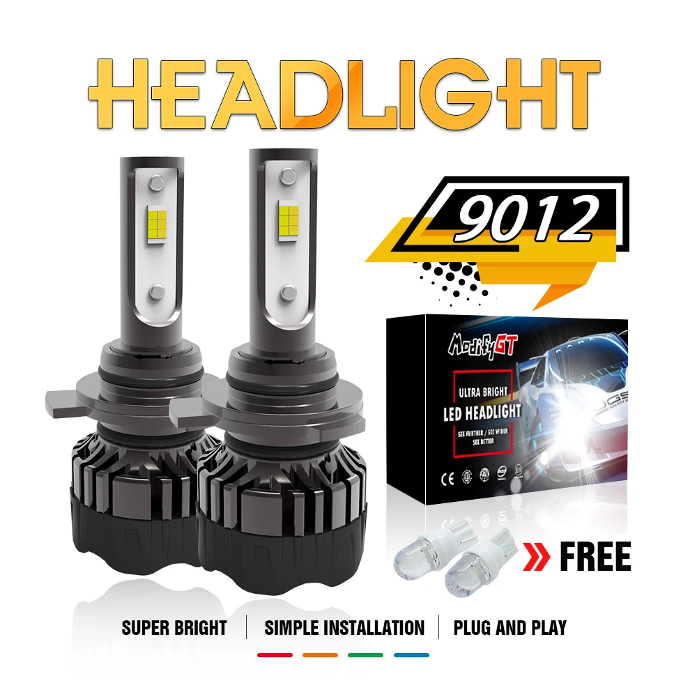 

Modifygt 3 color changing 5 modes H4 led H7 led H8/H9/H11 9005 9006 9004 9007 Headlight 3000K 4300K 6000K 100W 12V 24V