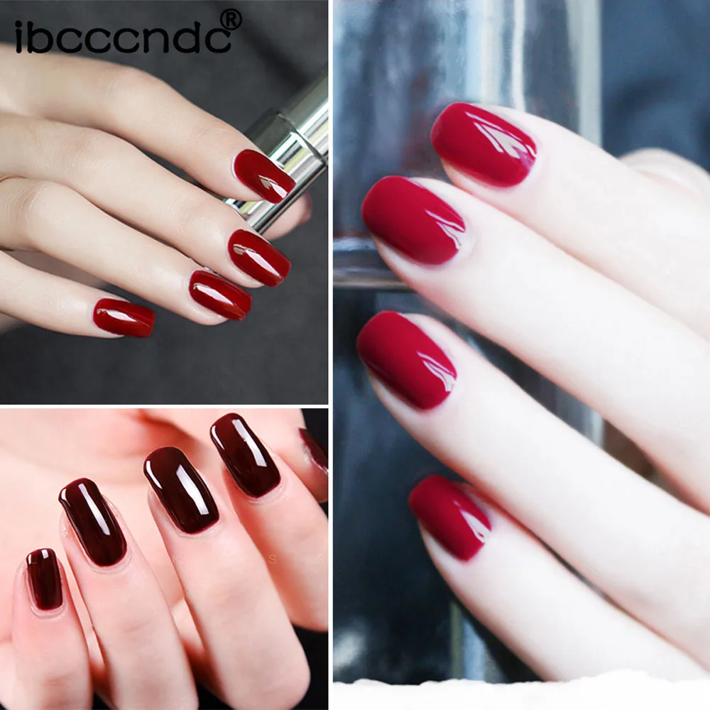 Ibcccndc для женщин 10 мл гель лак для ногтей украшения для дизайна ногтей маникюр гель лак для ногтей vernis a ongle nagellak красный