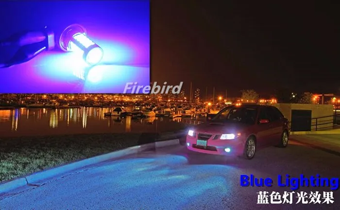 2 x P13W 66SMD питания светодио дный Туман лампа белого и желтого цвета янтаря синий красный розовый лед синий цвет Бег огни для Mazda CX-5