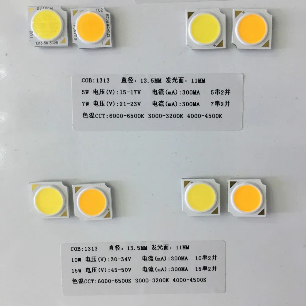 Chip de Cob Espelho de Alumínio 15 Levou Branco Quente Lâmpada Holofotes Chips Frete Grátis 80pcs 5 w - 7 10 2 High Quality led white