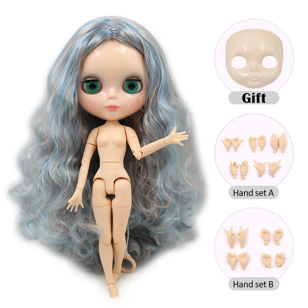 ICY blyth кукла Обнаженная нормальное тело и соединение тела BJD куклы Лицевая панель и ручной набор в качестве подарка на продажу - Цвет: 62272023-joint body