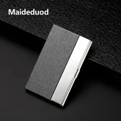 Maideduod Новый женский и мужской бизнес-кличка Алюминиевый металлический держатель для кредитных карт модный держатель для карт чехол