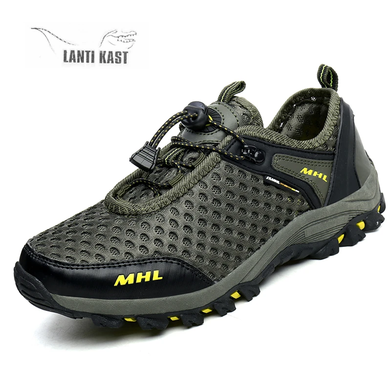 

High Quality Hiking Shoes Summer Mesh Outdoor Breathable Sneakers Men Comfortable Sports Trekking Tactical Shoes zapatillas