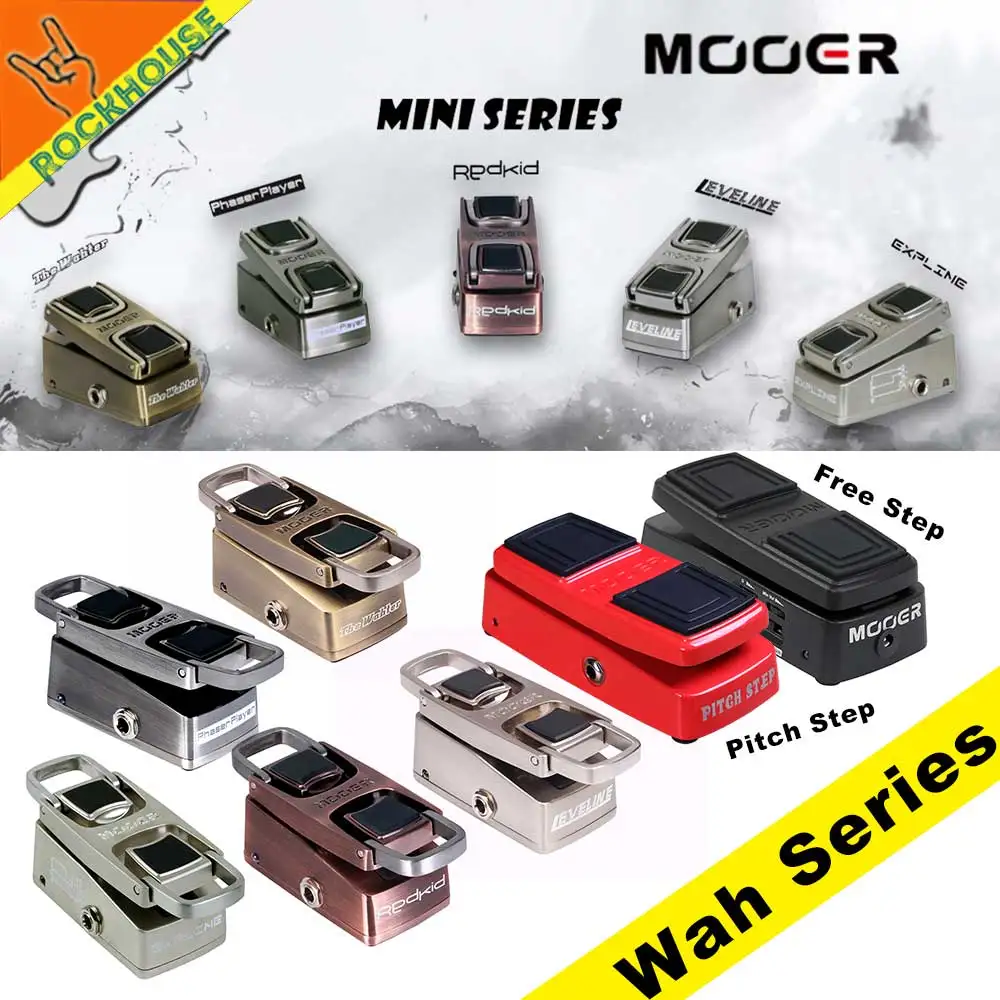 

Mooer Wah Wah Guitar Effects Pedal Guitar Expression pedal Volume Pedal Foldable Vocal Simulator Analog Tone Free Shipping