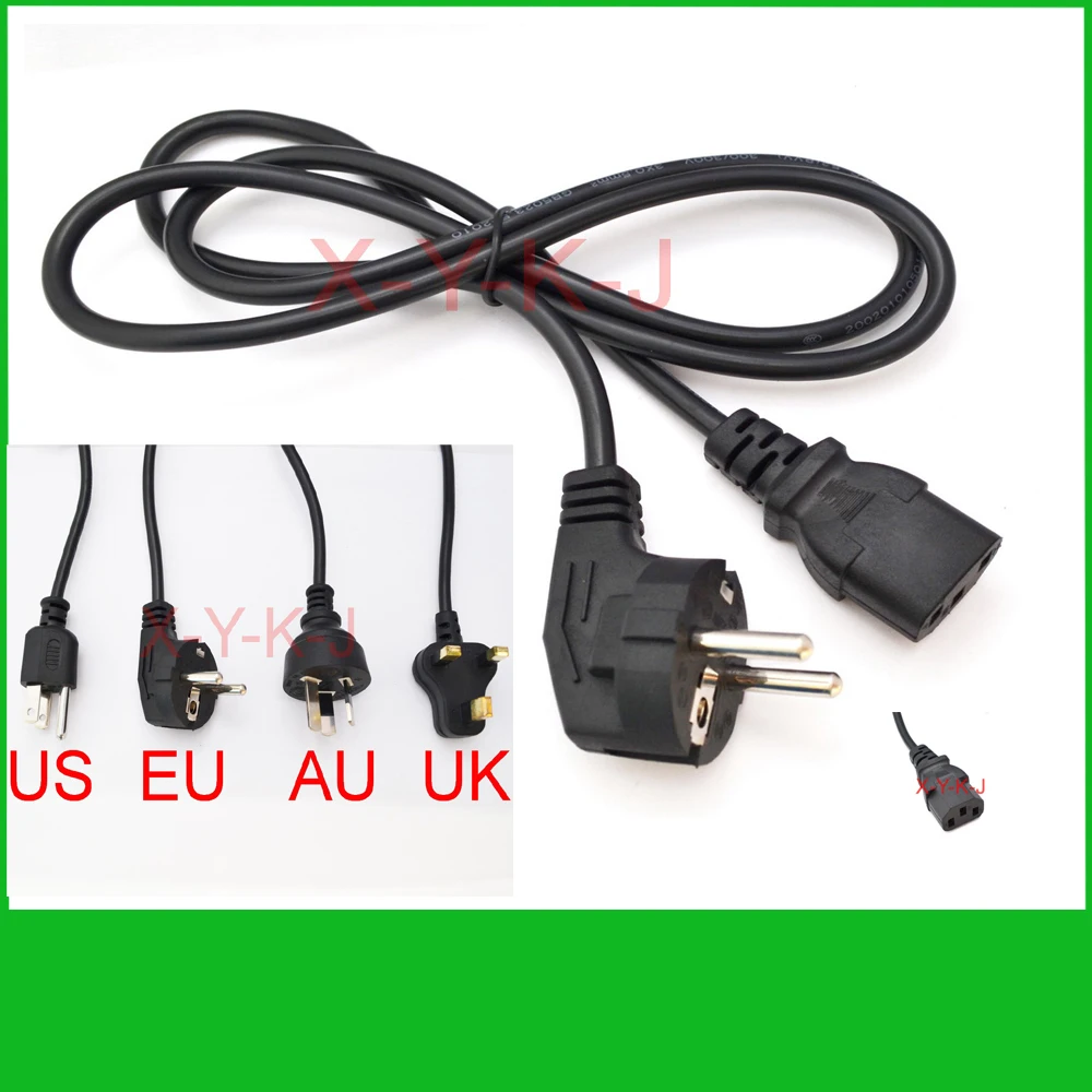 1 piezas Universal 3 puntas Cable de alimentación de 1,2 M Cable de ...