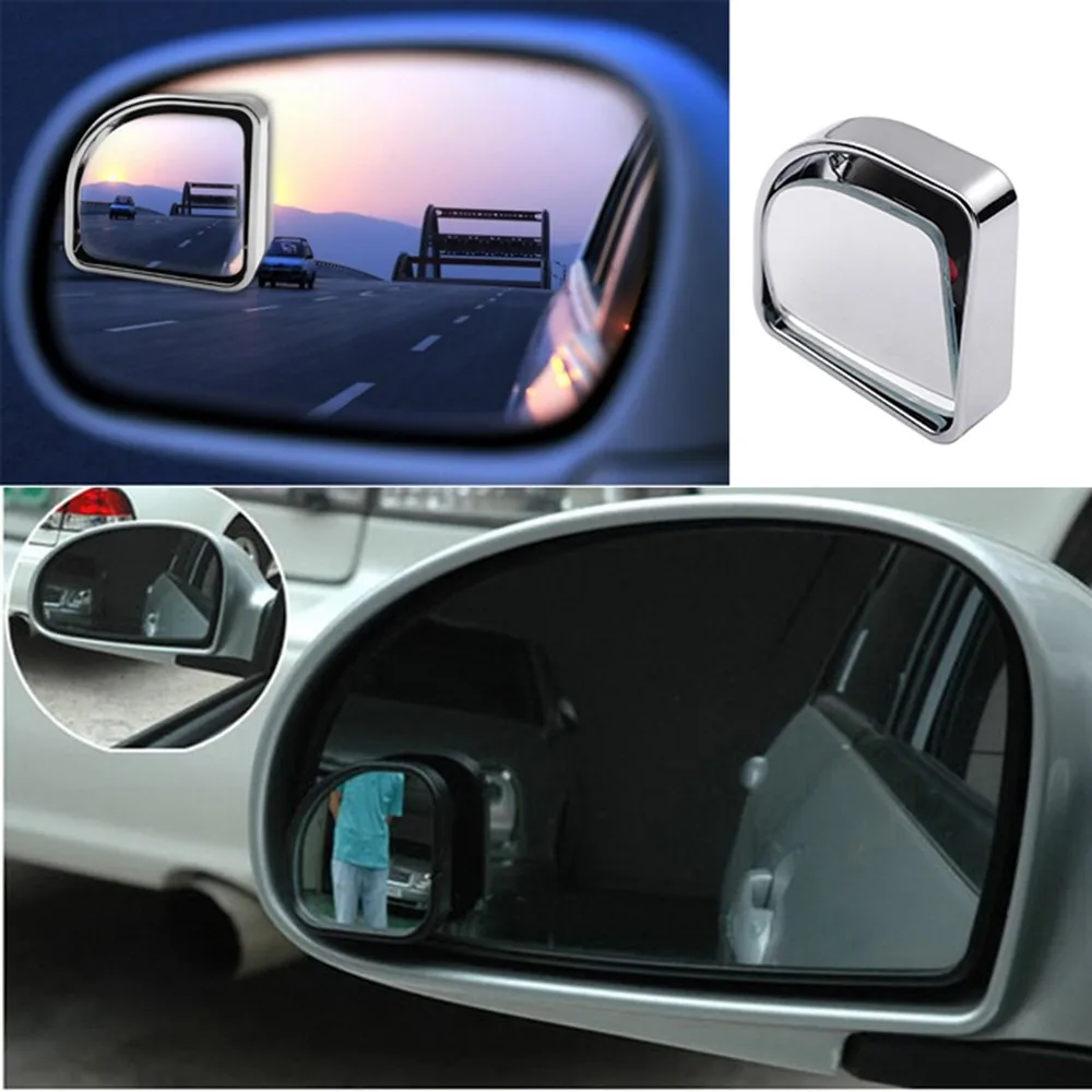 1 пара серебряных зеркал для слепых пятен в форме вентилятора, зеркало заднего вида для автомобиля