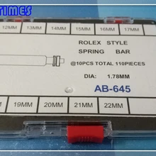 110 шт. нержавеющая сталь 1,78 мм Диаметр Rlx стиль пружина бар для замены часов
