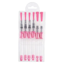 Conda, 6 шт., набор кистей для водного резервуара, набор ручек, многоразовые кисти для акварельных красок, разнообразные наконечники, размер для акварельных, масляные, акриловые краски