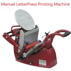 Руководство печатная машина высокой печати пресс письмо пресс принтер для визиток пресс ручной цветной печати пресс YJ-06