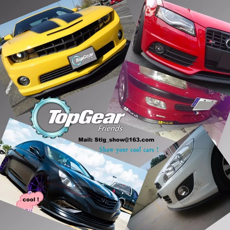 Bumper Lip Lips For Chevrolet Aveo T200 T250 T300 2002~2015  Top Gear Shop Spoiler For Car Tuning  TOPGEAR Body Kit + Strip 6