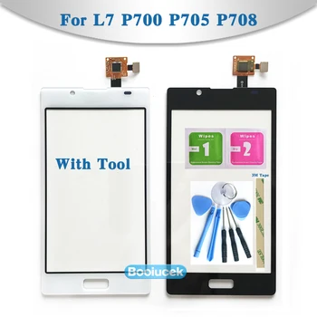 

high Quality 4.3" For LG Optimus L7 P700 P705 P708 Touch Screen Digitizer Sensor Outer Front Glass Lens Panel Replacement