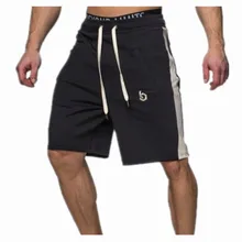 Новинка, спортивные свободные мужские шорты для фитнеса, бодибилдинг, бегуны, высокое качество, летние короткие штаны, мужские повседневные Модные хлопковые спортивные штаны