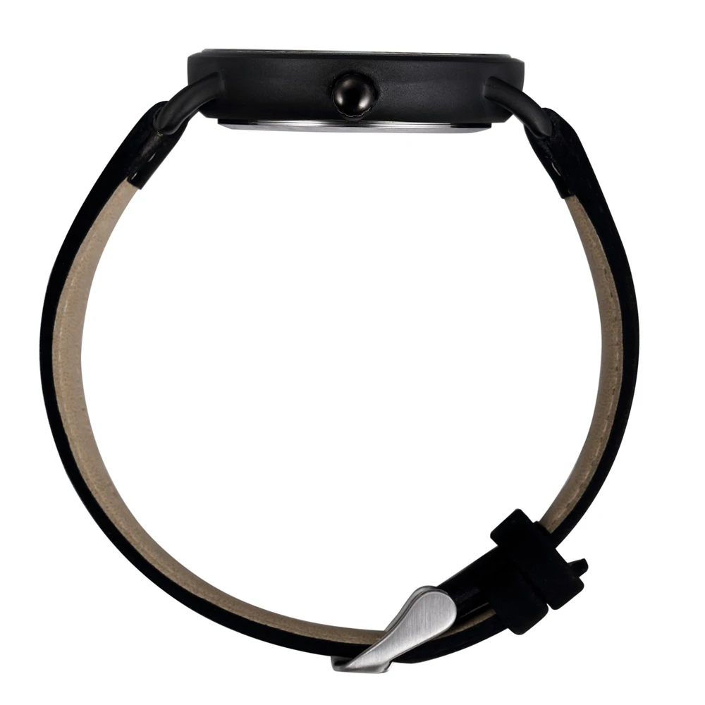 

Simple Design Drop Shipping Watches. Full Black Matte Watches. Wool Strap Watches