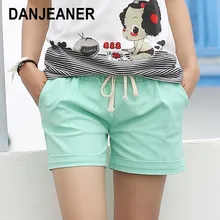 2016 Summer Style Shorts Women Candy Color Elastic With Belt Short Women A224
