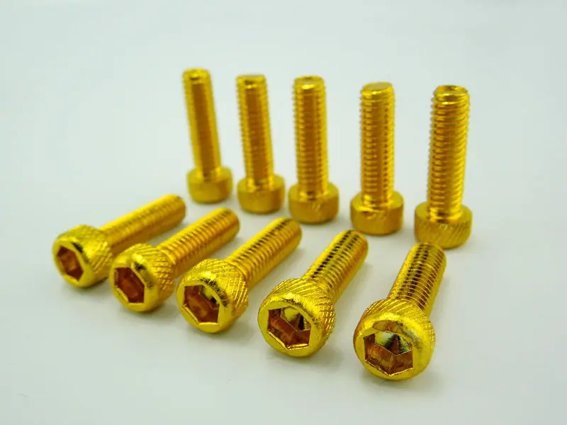 

golden motorcycle decoration screw motorcycle screw M6mm x 25mm